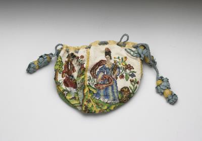 图片[2]-Drawstring pouch with sable glass beadwork. Europe, 18th century.-China Archive